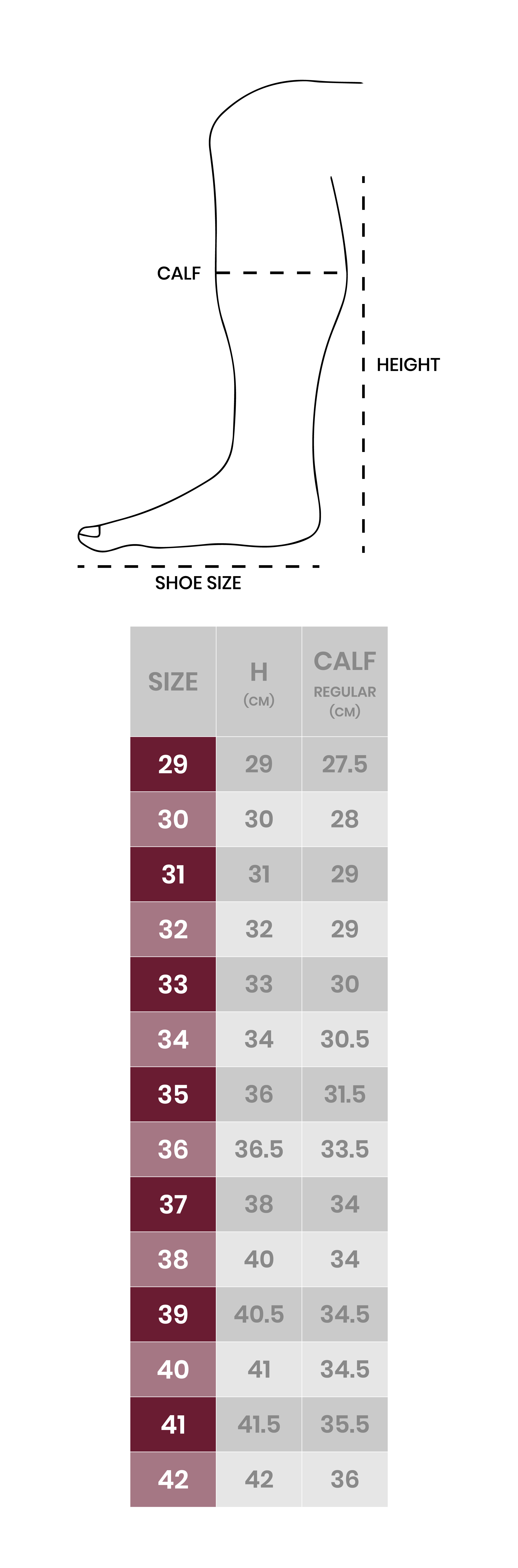 Size<br>guide