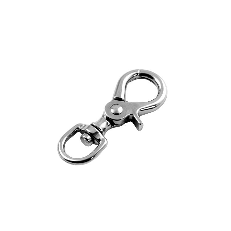 SILVER BOLT SNAP ROUND SWIVEL