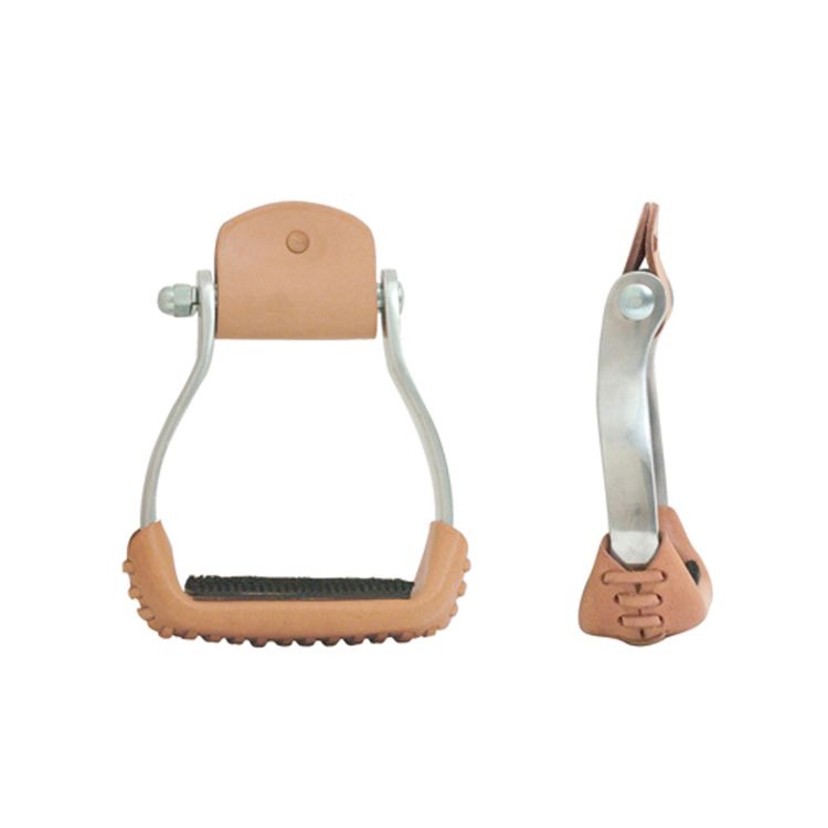 METALAB COLORED ALUMINUM BARREL STIRRUPS WITH ANTISLIP FOOTBOARD