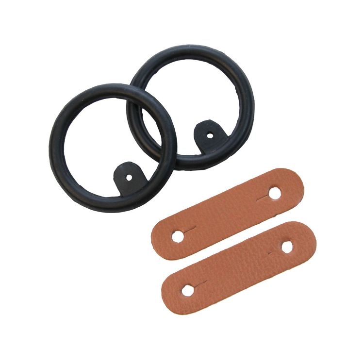 RUBBER RINGS + LEATHER TABS