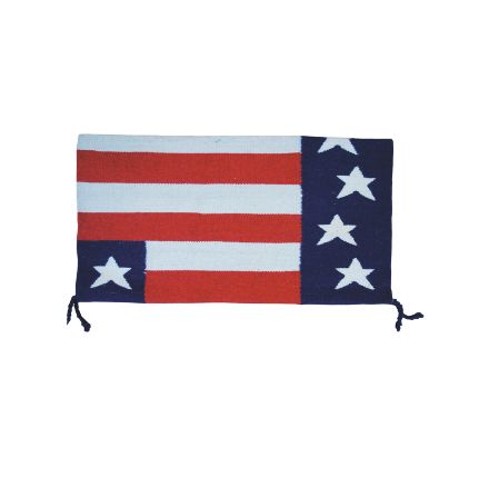 USA FLAG WOOL BLANKET 32X34