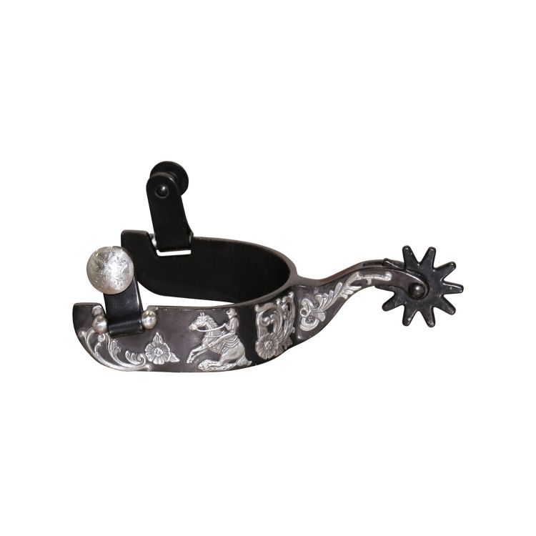 AmaHorse. SPERONI WESTERN NERI REINING FLOWERS