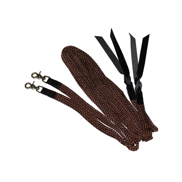 COTTON WESTERN REINS WITH SNAPS HOOKS