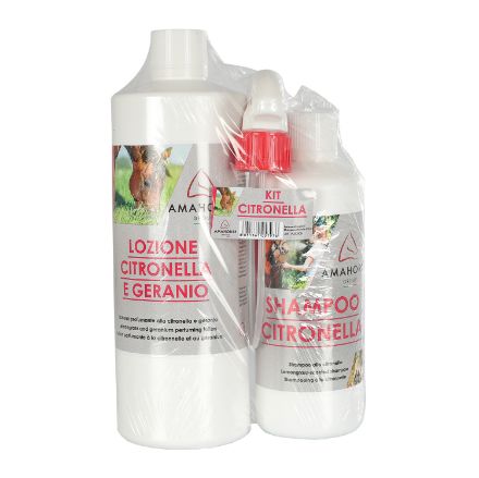KIT CITRONELLA & GERANIO LOTION (1 LT) + CITRONELLA SHAMPOO (1/2 L)