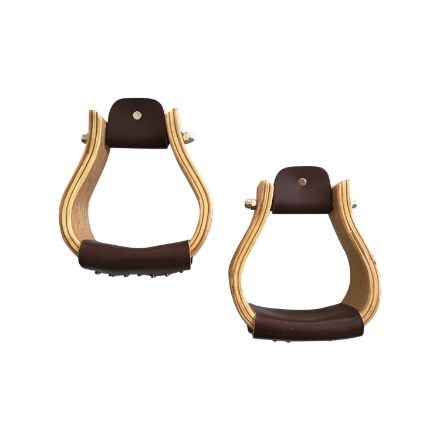 POO'S WESTERN WOOD STIRRUP 3"