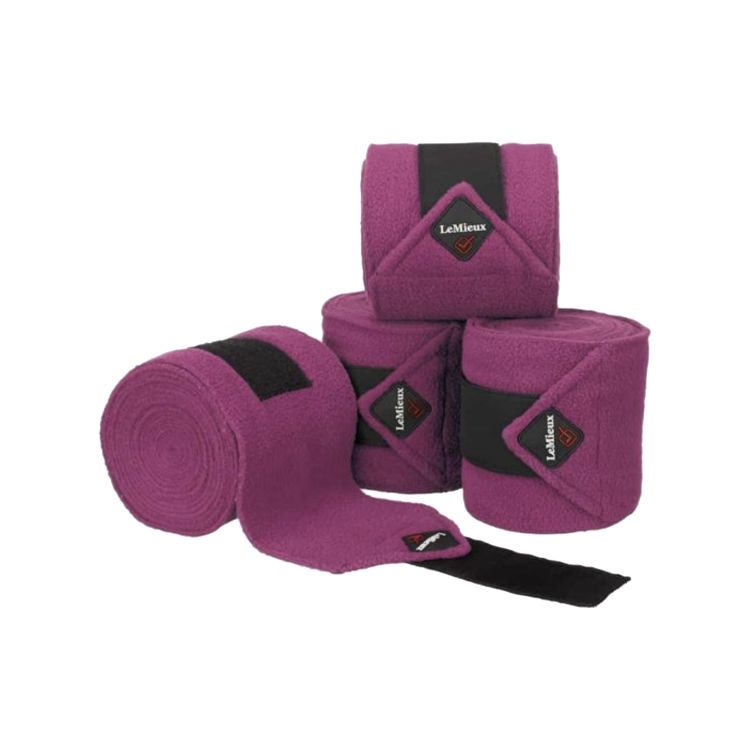 LEMIEUX POLO BANDAGES PLUM SET OF 4