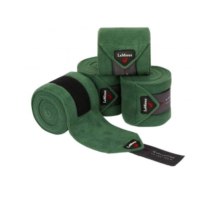 LEMIEUX POLO BANDAGES HUNTER GREEN SET OF 4