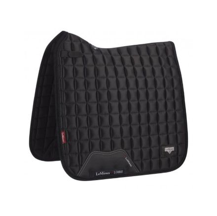 LOIRE CLASSIC SATIN DRESSAGE SQUARE BLACK LARGE