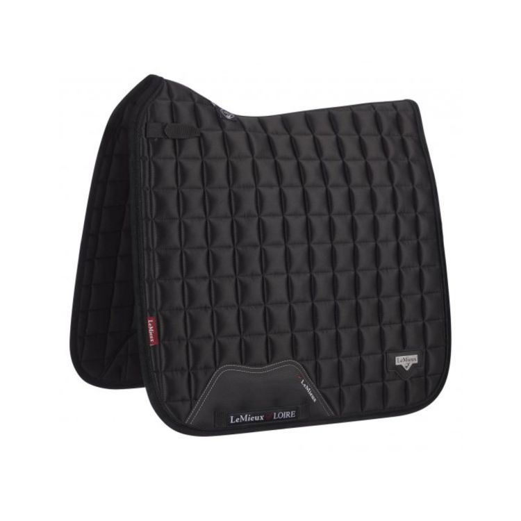 LOIRE CLASSIC SATIN DRESSAGE SQUARE BLACK LARGE