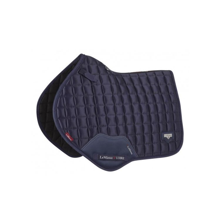 LEMIEUX LOIRE CLASSIC SATIN CLOSE CONTACT SQUARE NAVY LARGE