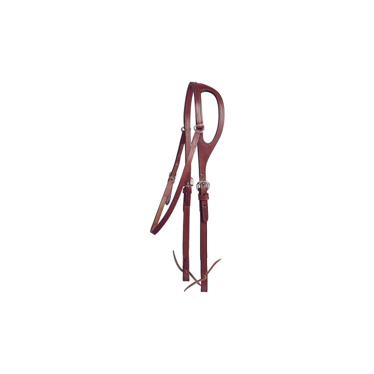 LAKOTA SOFT LINE ERA HEADSTALL WITH THTOAT LATCH AND REINS