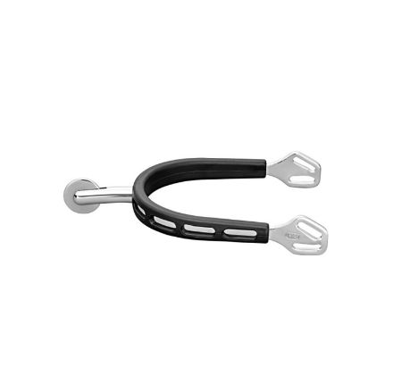 
ULTRA fit EXTRA GRIP spurs with Balkenhol fastening - Stainless steel, 40 mm rounded