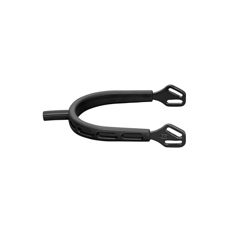 
ULTRA fit EXTRA GRIP spurs "Black Series" with Balkenhol fastening - Stainless steel anthracite, 25 mm flat