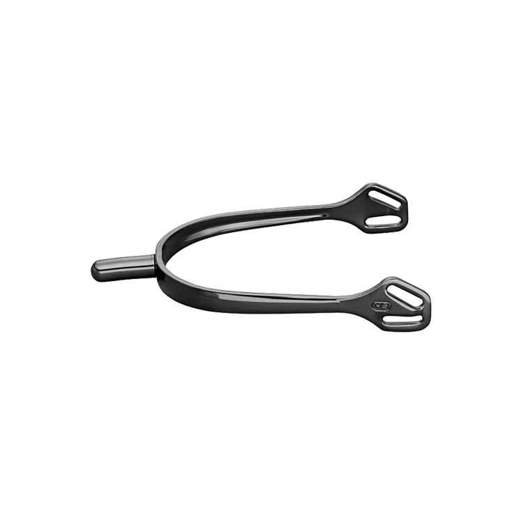 ULTRA fit spurs with Balkenhol fastening - Stainless steel anthracite, 25 mm rounded