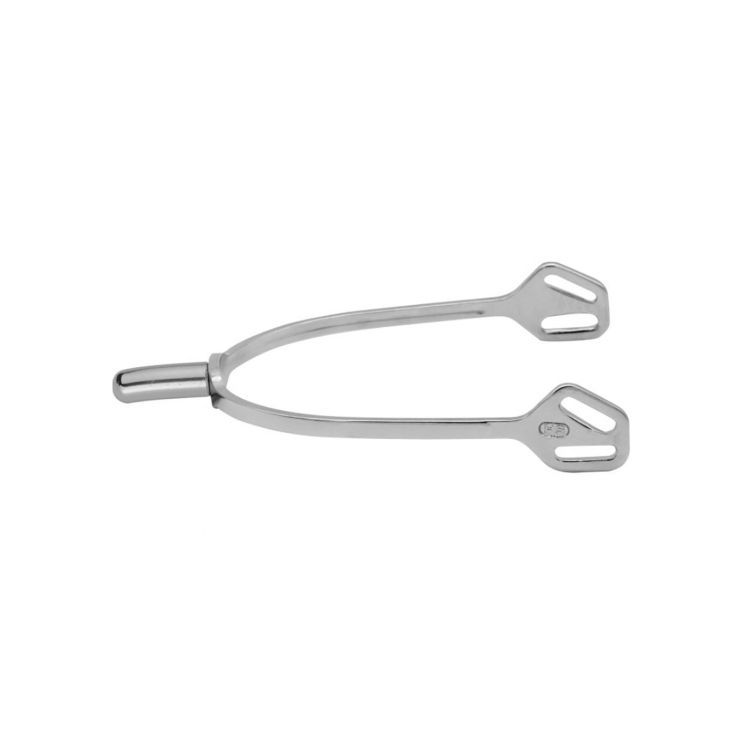 
ULTRA fit SLIMLINE spurs with Balkenhol fastening - Stainless steel, 25 mm rounded