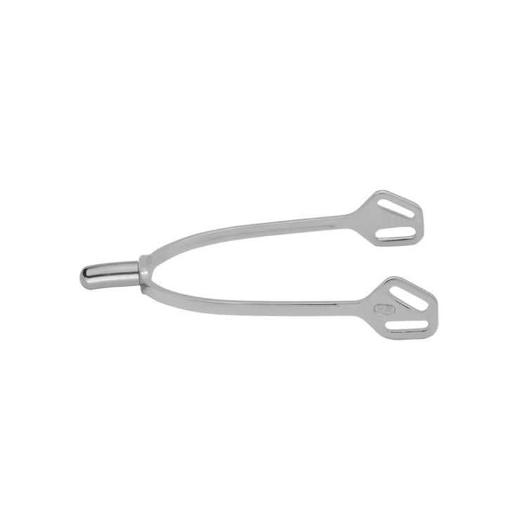 ULTRA fit SLIMLINE spurs with Balkenhol fastening - Stainless steel, 20 mm rounded