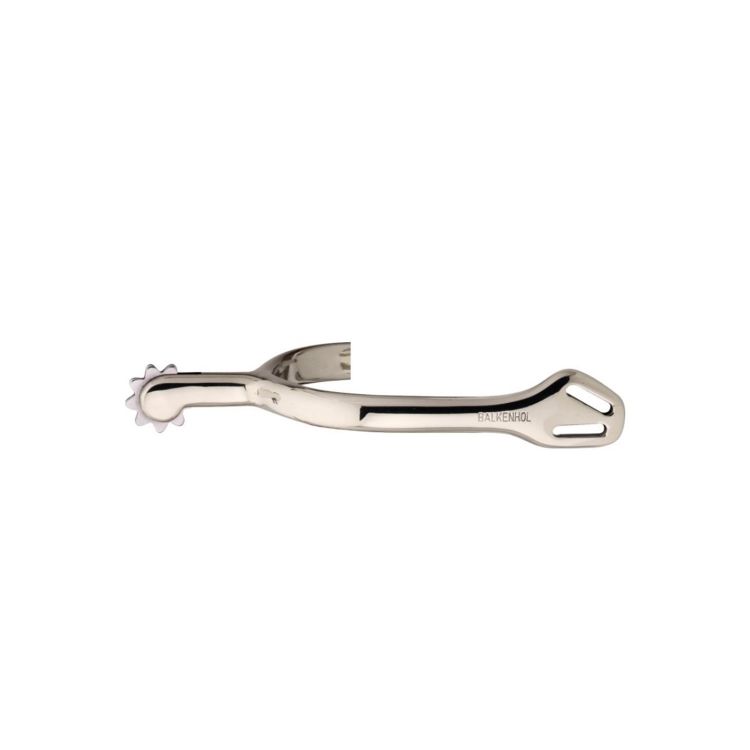 
Balkenhol spurs for men with Balkenhol fastening - German Silver highly polished, 40 mm rounded