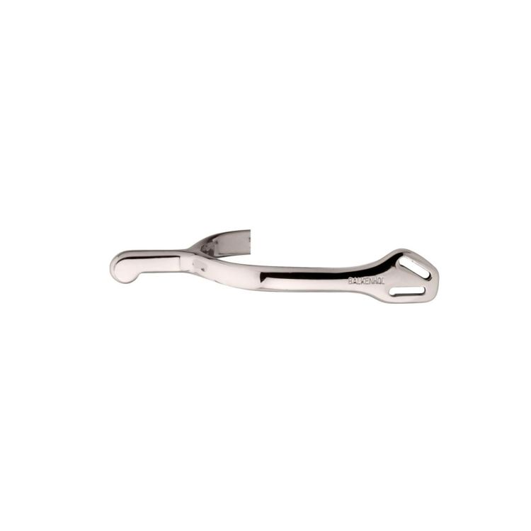 Balkenhol spurs for men with Balkenhol fastening - German Silver highly polished, 35 mm rounded