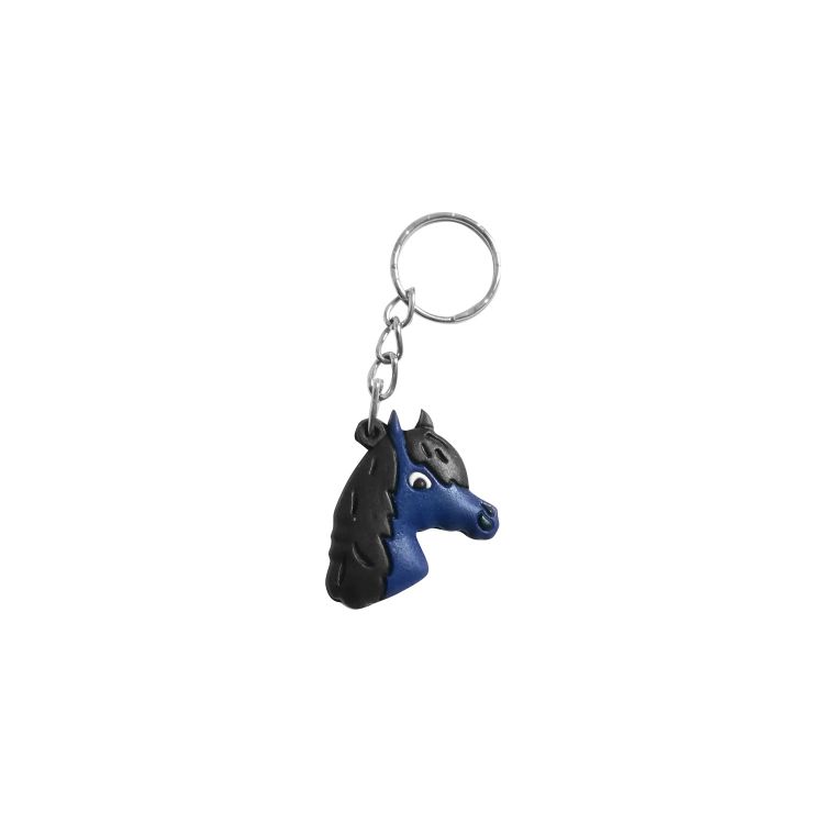 RUBBER HORSE HEAD KEYRING