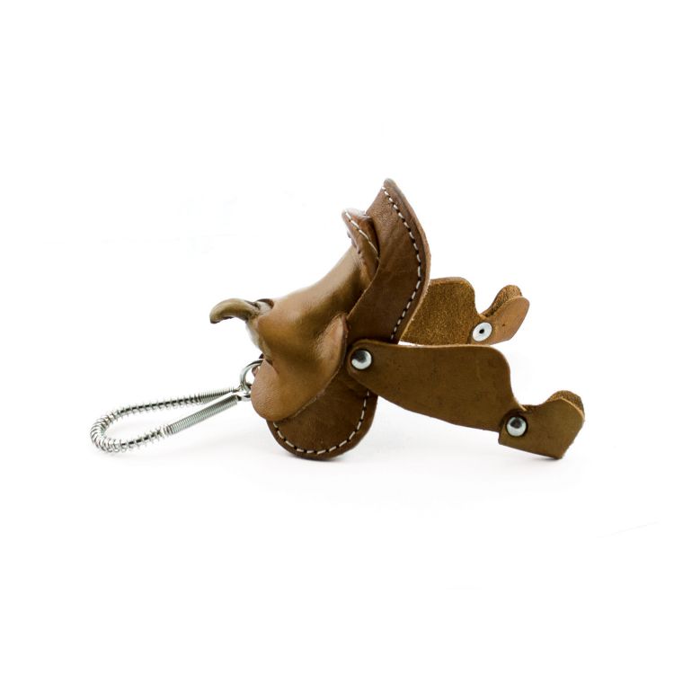 LEATHER KEYCHAIN SADDLE MODEL