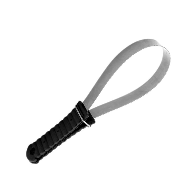 METAL SMOOTH AND SERRATED BLADE SWEAT SCRAPER