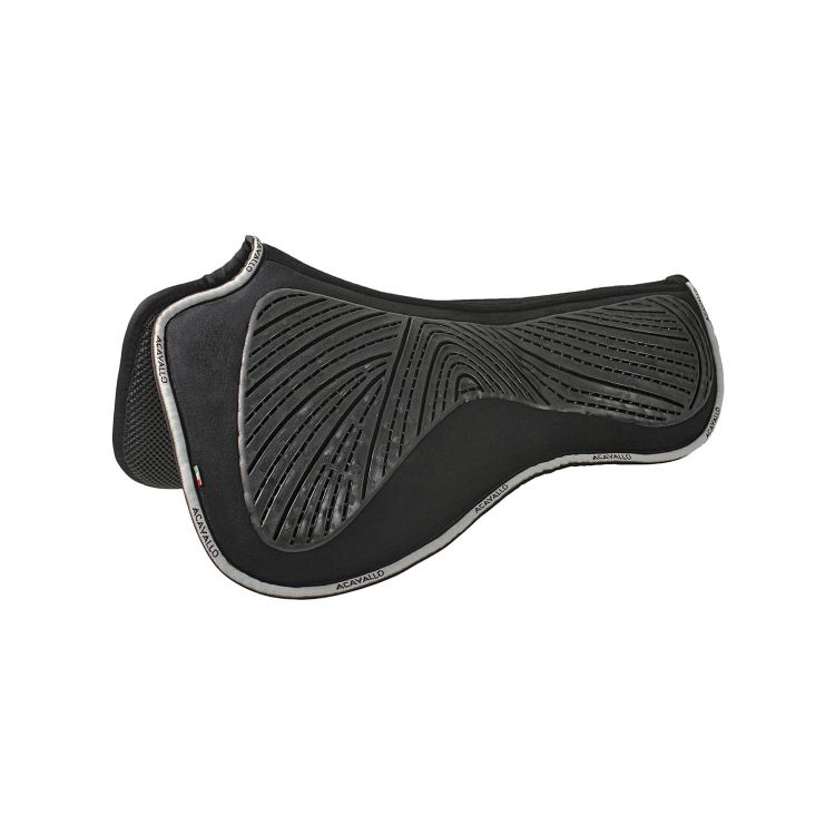 ACAVALLO WITHERS SHAPED SPINE FREE CLOSE CONTACT 3D SPACER CLASSIC GEL DRESSAGE PAD WITH MEMORY FOAM