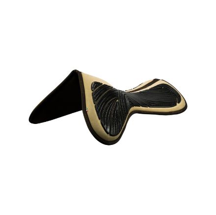 ACAVALLO CLOSE CONTACT POCKET GEL & MEMORY FOAM 1/2 PAD W/RISERS
