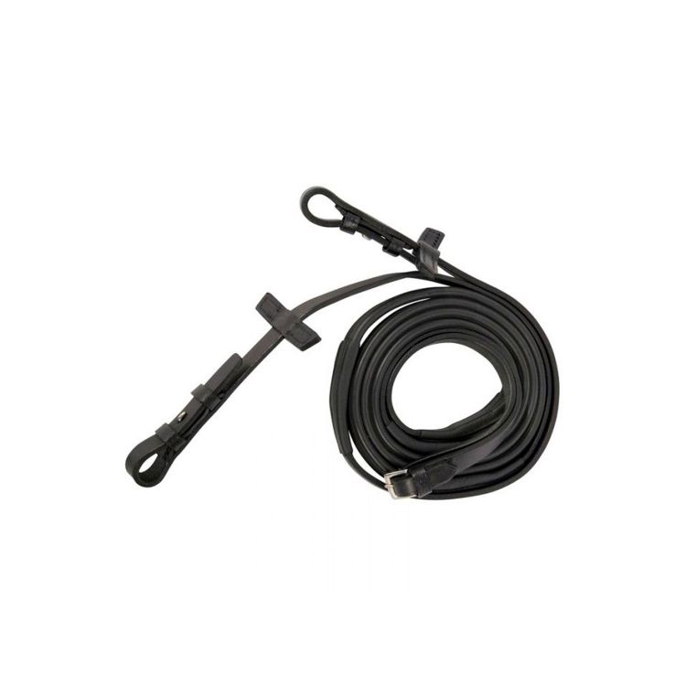 RUBBER REINS SLIMLINE (1/2") WITH HOOKS