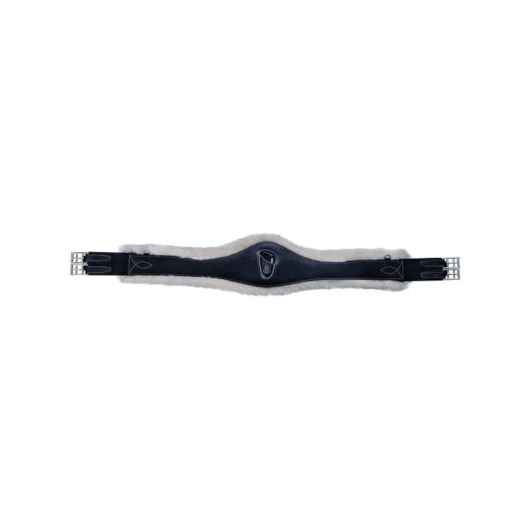 ACAVALLO LEATHER ANATOMIC GIRTH WITH REMOVABLE ECOWOOL LINING