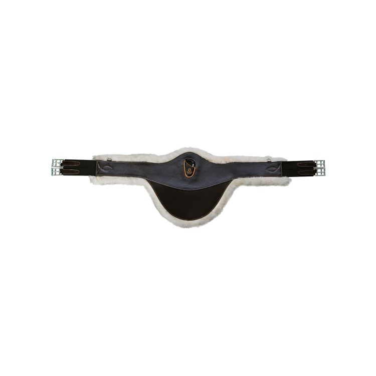ACAVALLO LEATHER STUDGUARD GIRTH WITH REMOVABLE ECOWOOL LINING