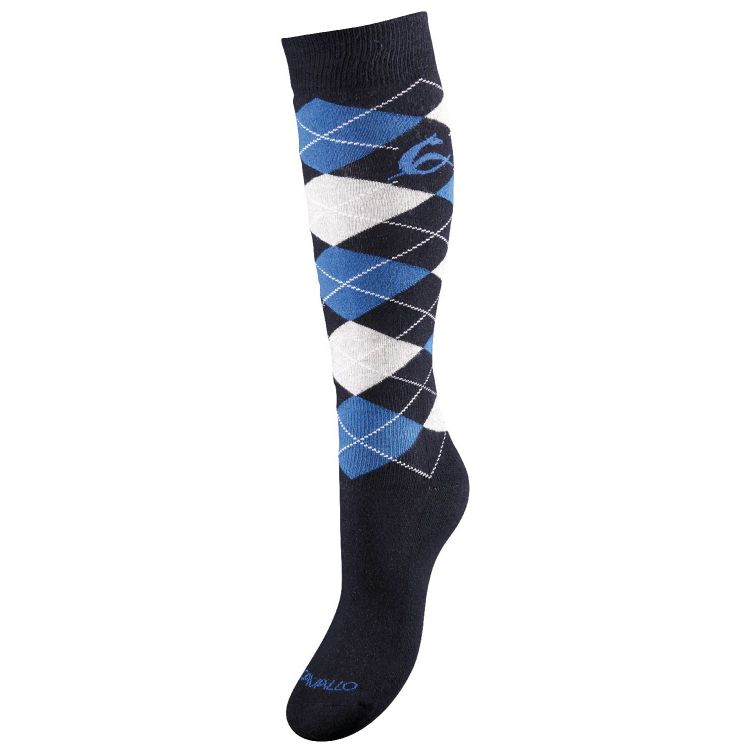 ACAVALLO COTTON SOCKS WITH DIAMOND