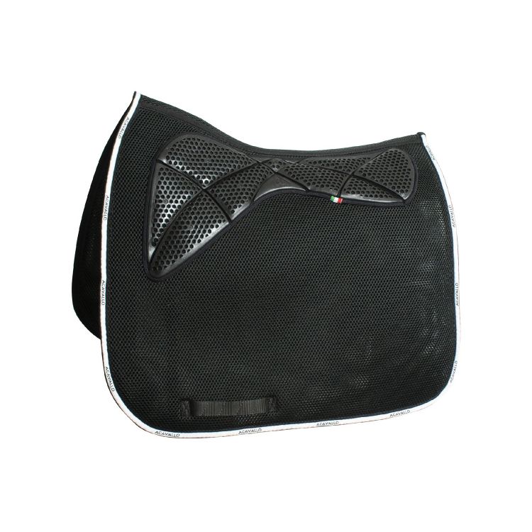 ACAVALLO 3D SPACER MEMORY FOAM AC GRIP GEL SQUARE DRESSAGE PAD