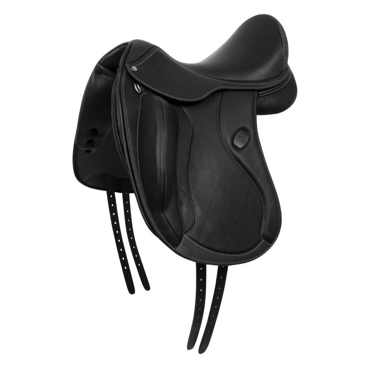 ACAVALLO RAFFAELLO DRESSAGE SADDLE WITH FLOCKED PANELS