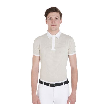 MAN POLO TOTAL MESH BUTTONS