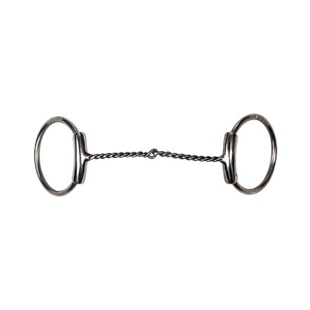 BF O-SNAFFLE BIT CURVED AND TWISTED WIRE 5MM