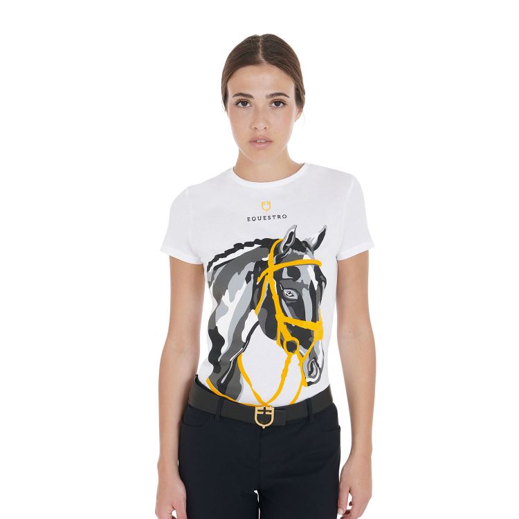 Women's horse head slim fit t-shirt