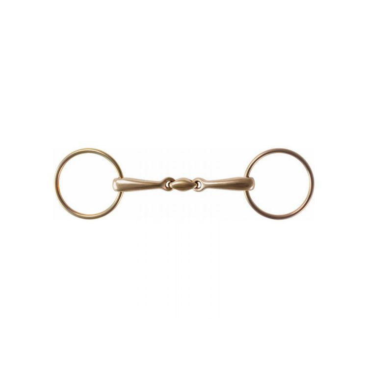 STUBBEN LOOSE RING SNAFFLE - GOLDEN RING, THICKNESS 16MM, RING 70MM (1 PC)
