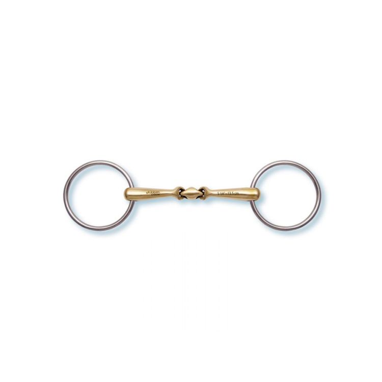 STUBBEN QUICK CONTACT LOOSE RING SNAFFLE, THICKNESS 16MM, RING 70MM (1 PC)