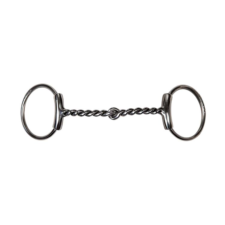 BF O-SNAFFLE BIT CURVED AND TWISTED WIRE 8MM