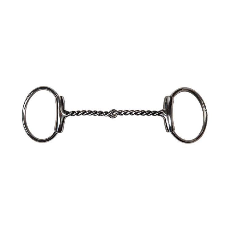 BF O-SNAFFLE BIT CURVED AND TWISTED WIRE 6MM