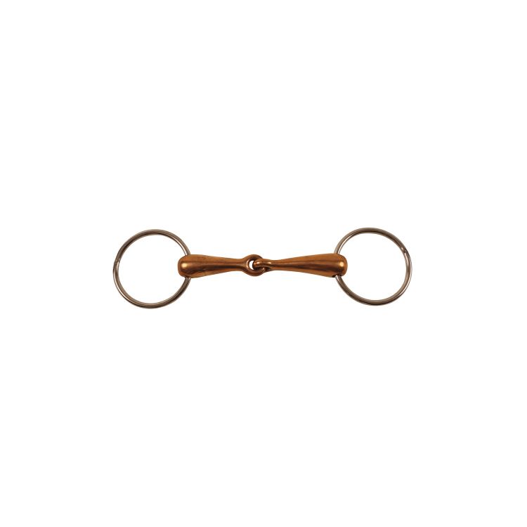 SOLID COPPER SNAFFLE BIT