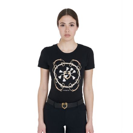 Women's slim fit t-shirt with mouthpieces