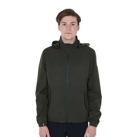 Men's three-layer technical raincoat