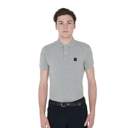 Men's slim fit polo shirt in premium stretch fabric