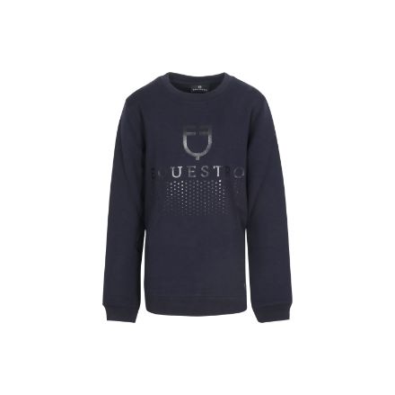 Kids’ crewneck sweatshirt with logo on the chest