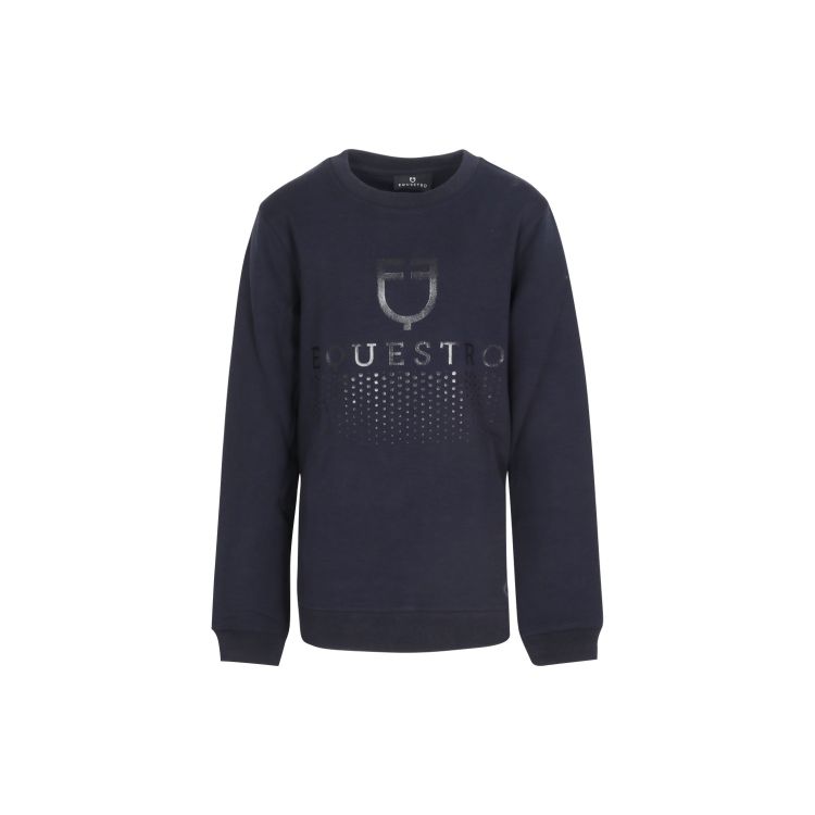 Kids’ crewneck sweatshirt with logo on the chest