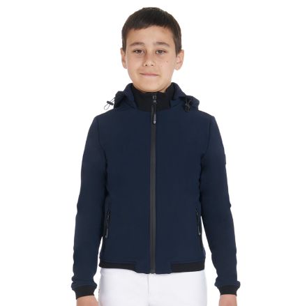 Kids' three-layer softshell jacket in technical fabric