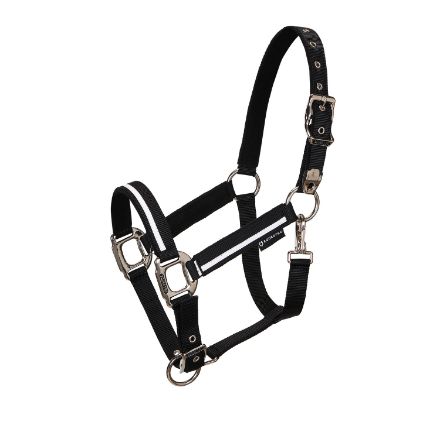 WHITE TRIM MODEL HALTER WITH LEAD