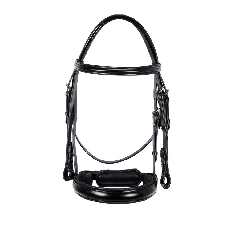 Leather dressage bridle