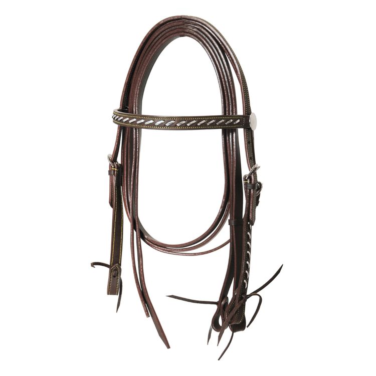 LAKOTA WESTERN SILVER WIRE BRIDLE WITH REINS